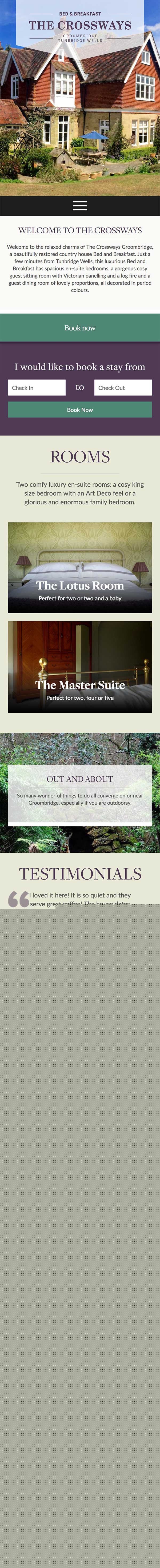 The Crossways Groombridge Website