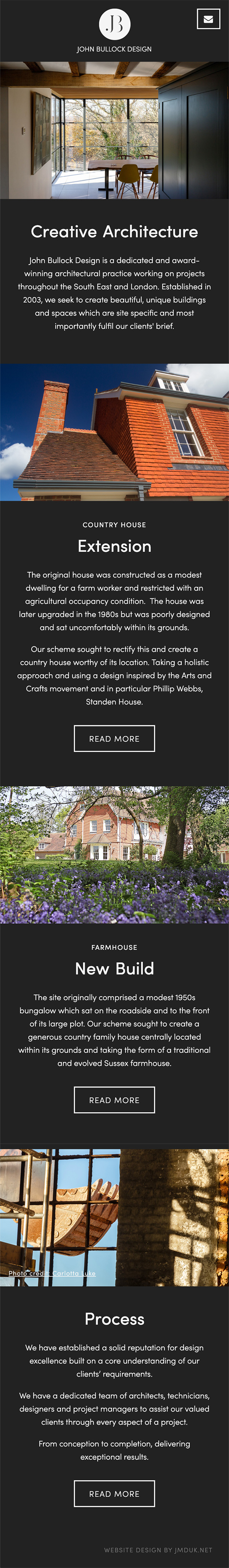 John Bullock Design Website